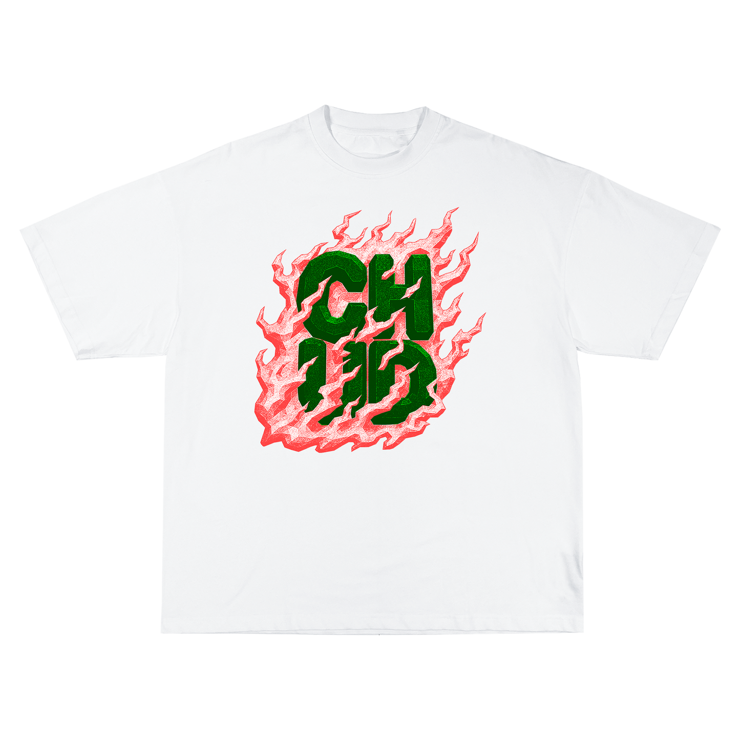 Chud Flames White T-Shirt