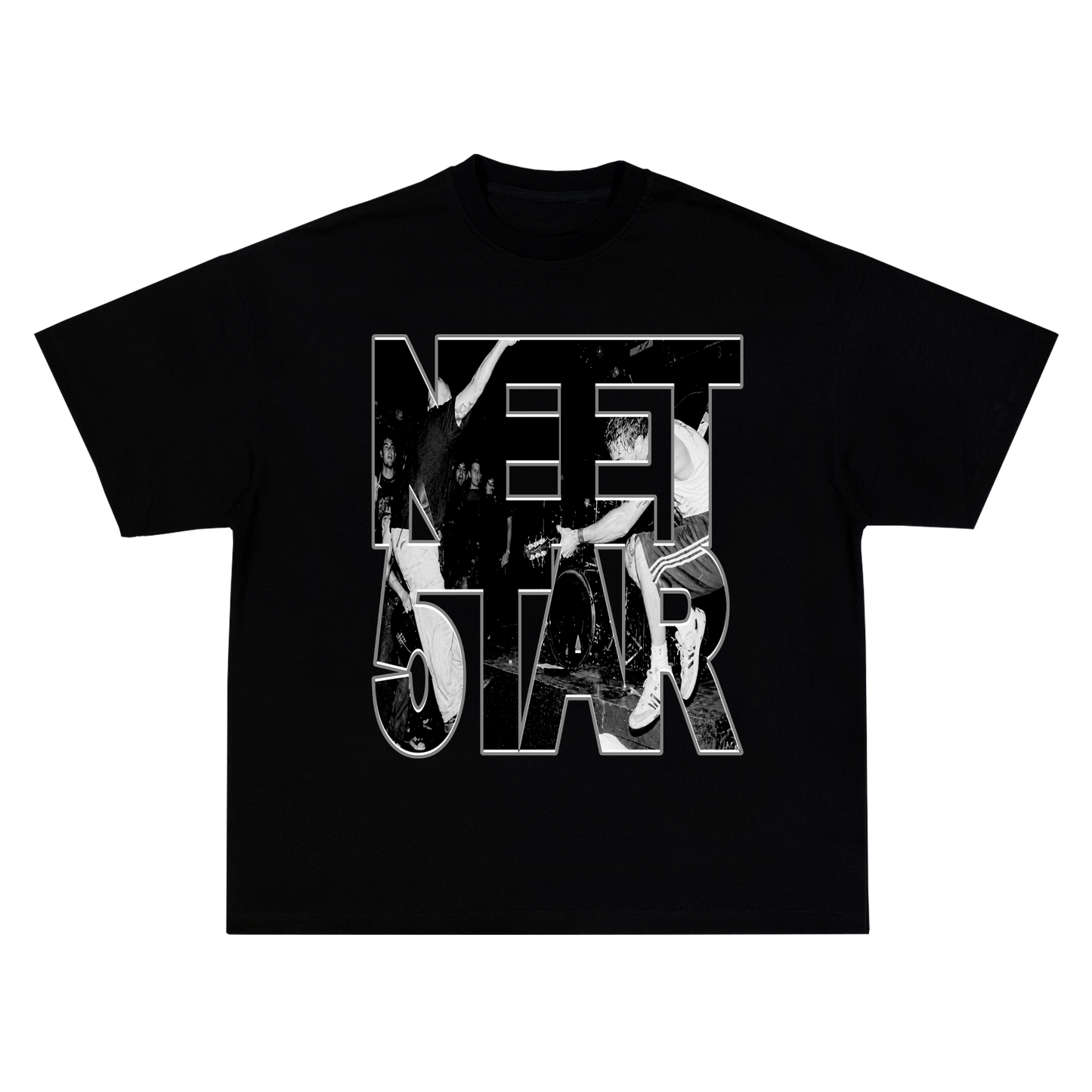 NEET5TAR Punk Black T-Shirt