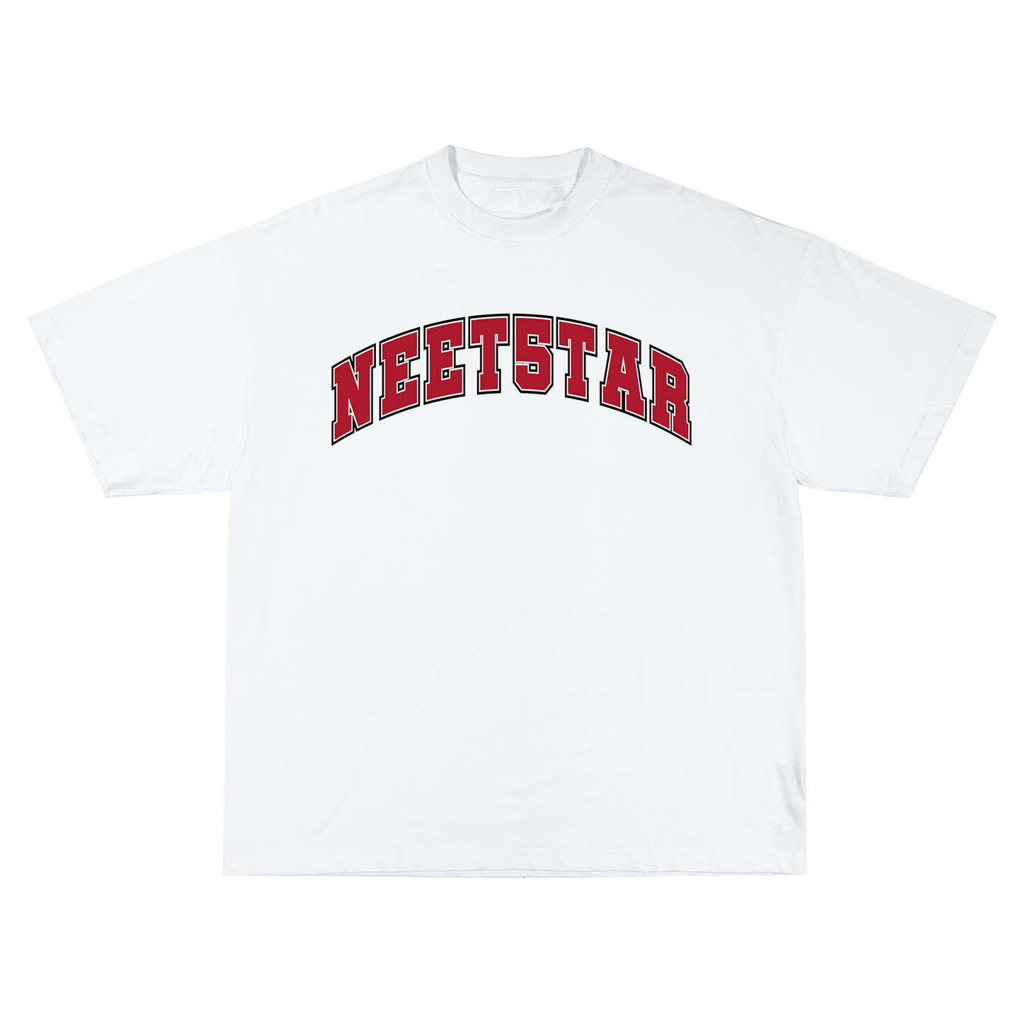 NEET5TAR University Letters White T-Shirt