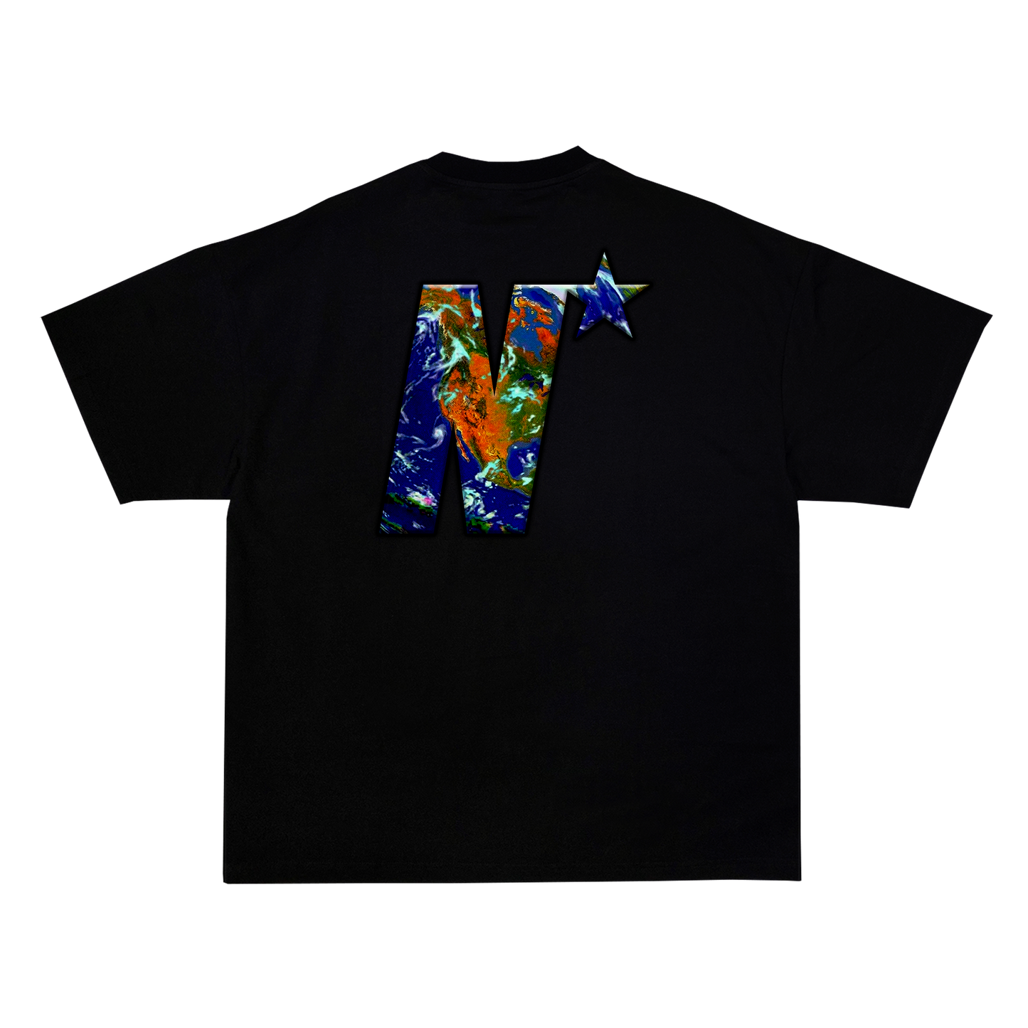 NEET5TAR Planet Logo Black T-Shirt