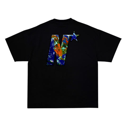 NEET5TAR Planet Logo Black T-Shirt