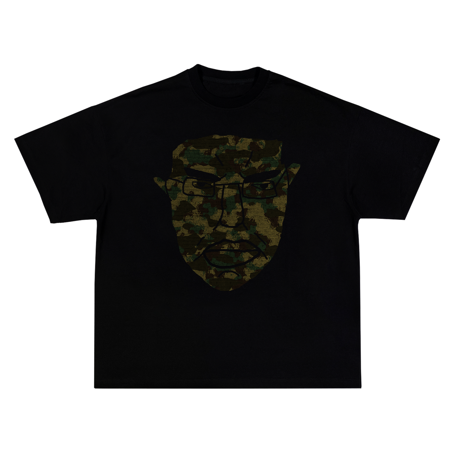 Camo Chud Black T-Shirt