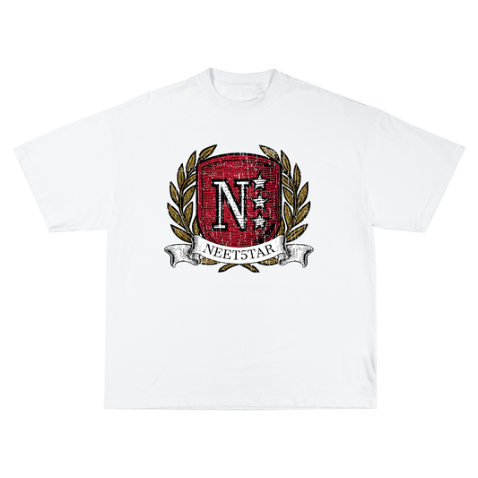 NEET5TAR Crest White T-Shirt