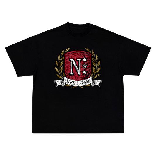 NEET5TAR Crest Black T-Shirt