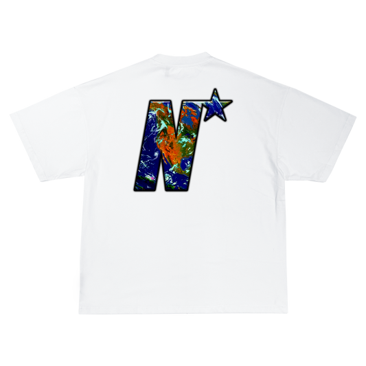 NEET5TAR Planet Logo White T-Shirt