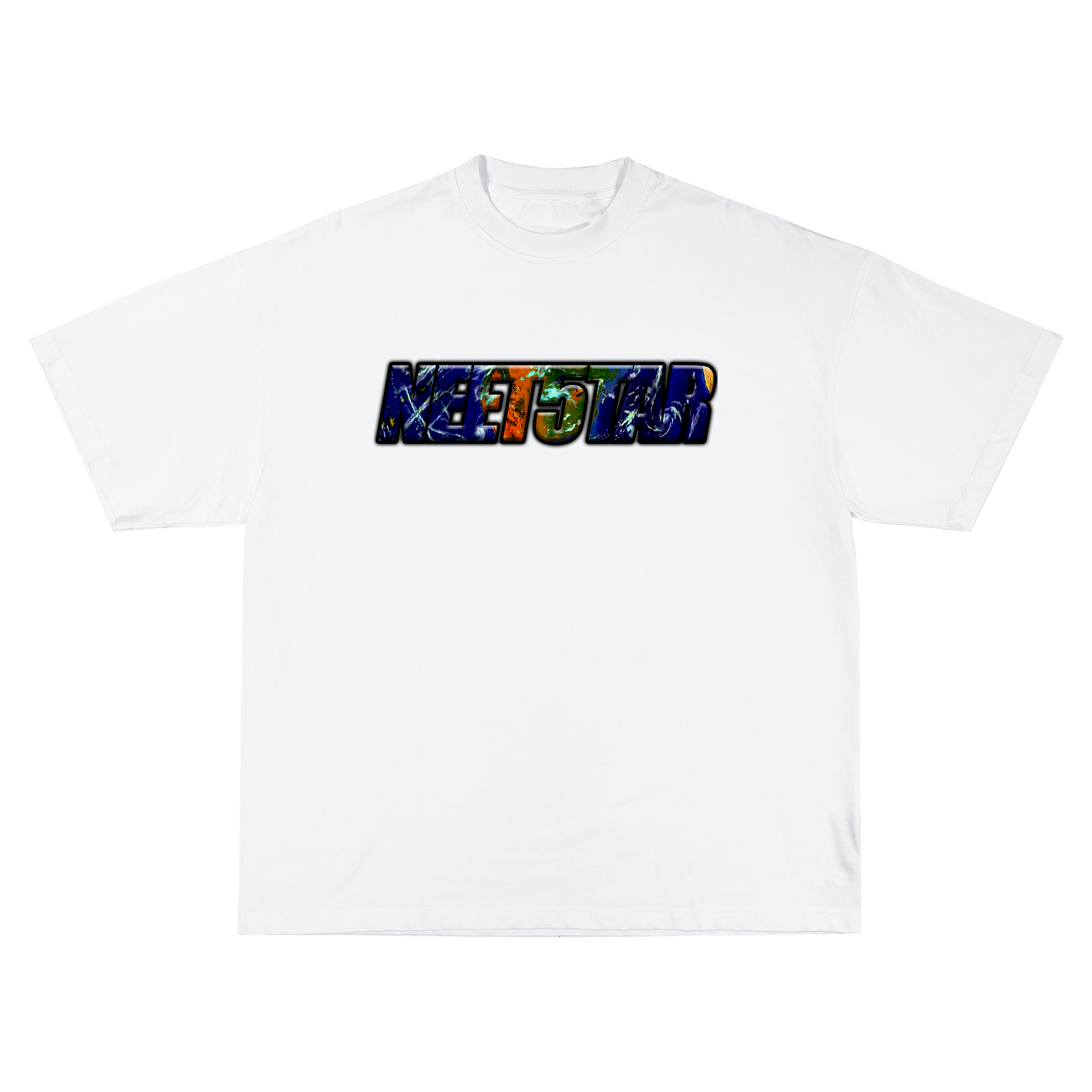 NEET5TAR Planet Logo White T-Shirt